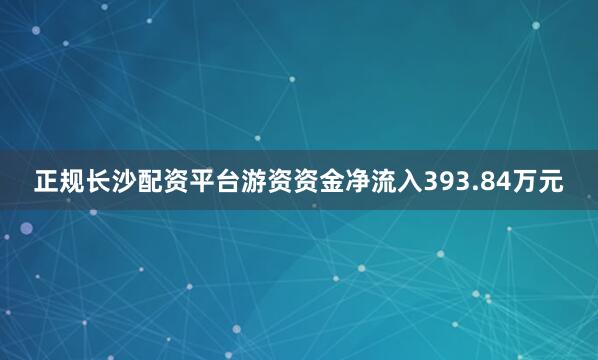 正规长沙配资平台游资资金净流入393.84万元